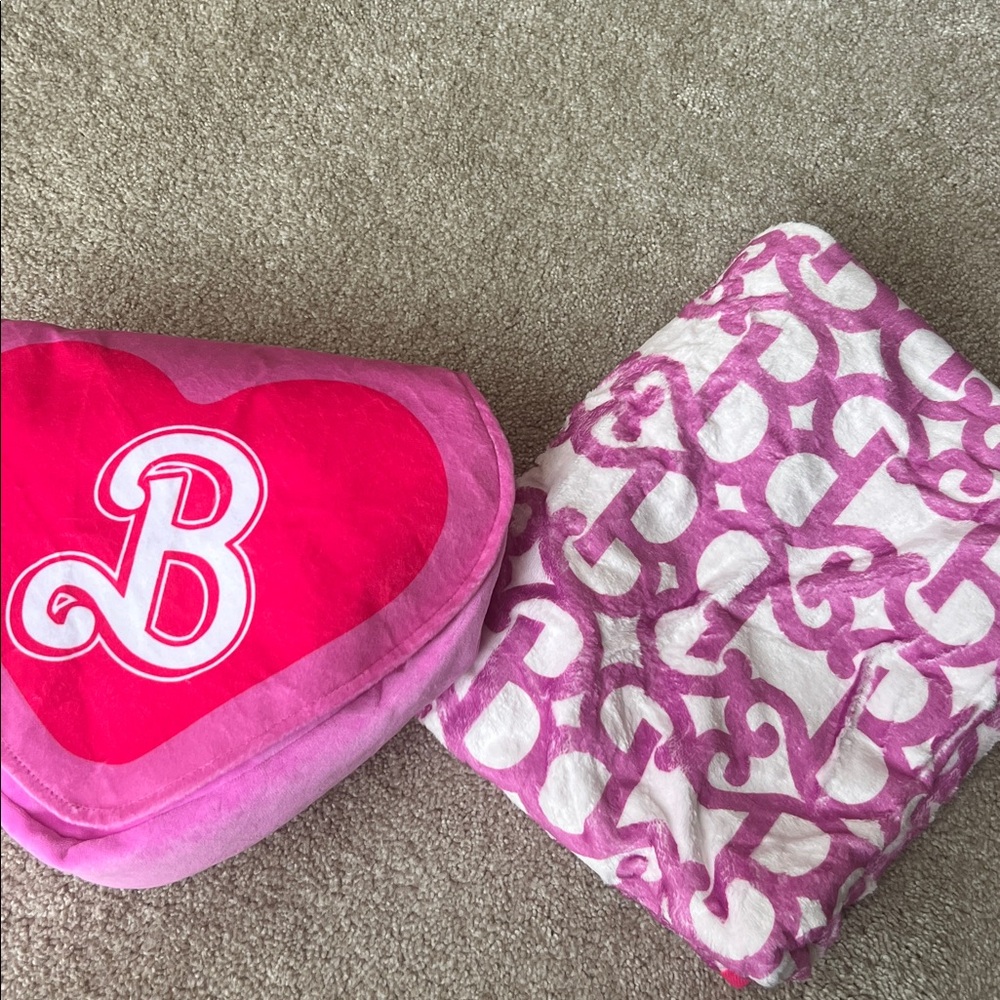 Barbie Movie Blanket and Bag